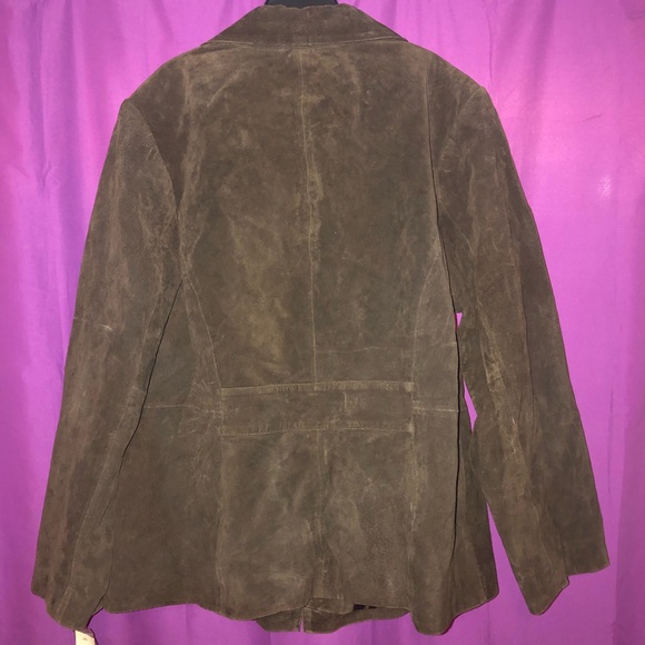 Brown leather jacket - Picture 2 of 3